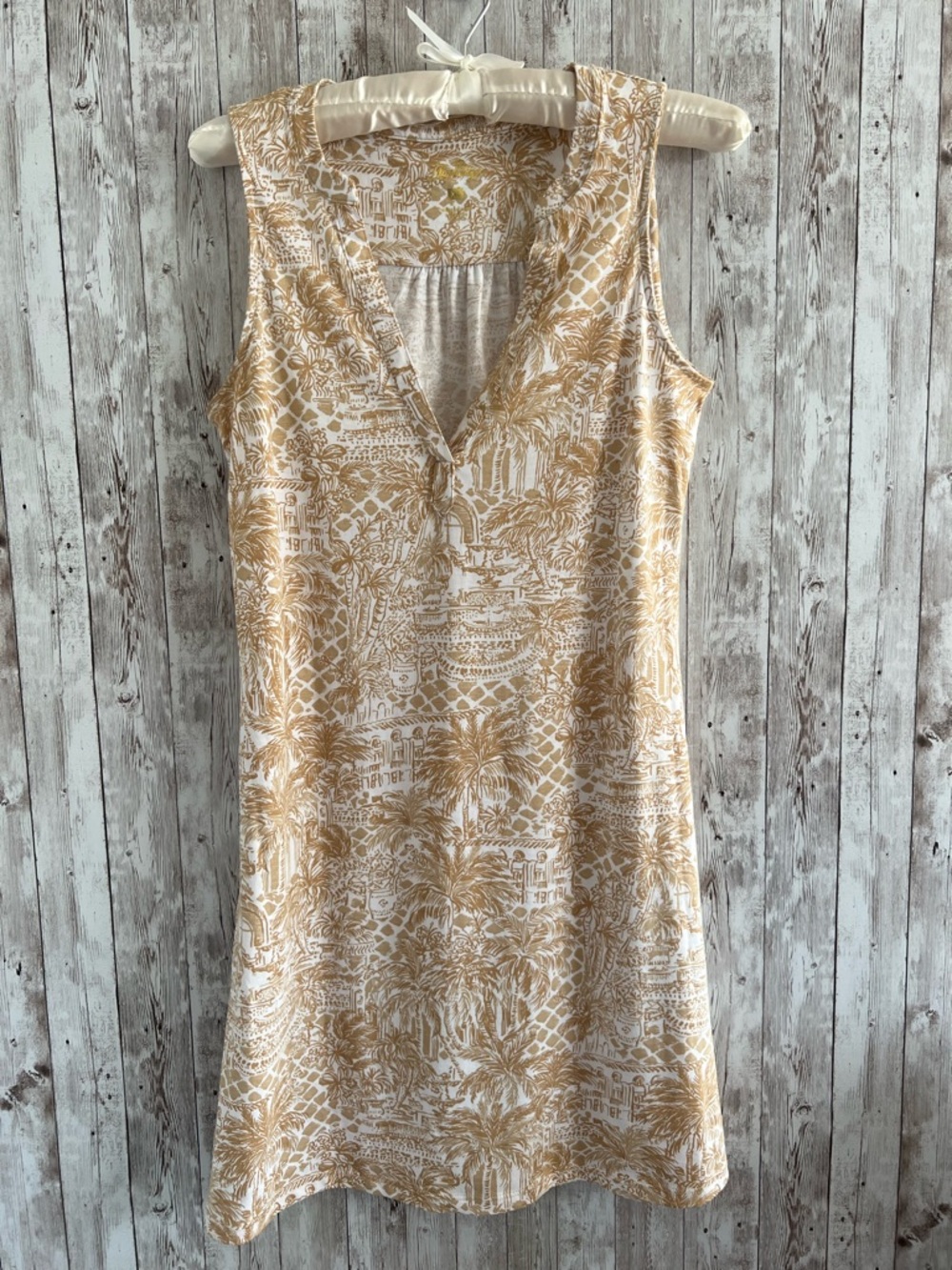 Lilly Pulitzer Dev Sand Bar Palm Beach Paradise Sleeveless Mini Dress XS